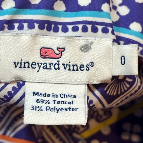 VINEYARD VINES Surplice Colorful Geometric Striped Maxi V Neck Sun Dress Small 0 - Picture 2 of 16